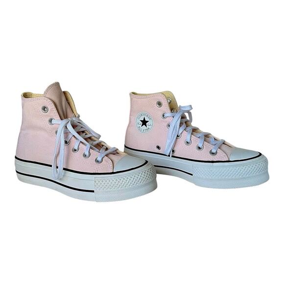 Women's size 5 Converse Chuck Taylor All Star High Top Pink platform sneakers - Picture 5 of 10